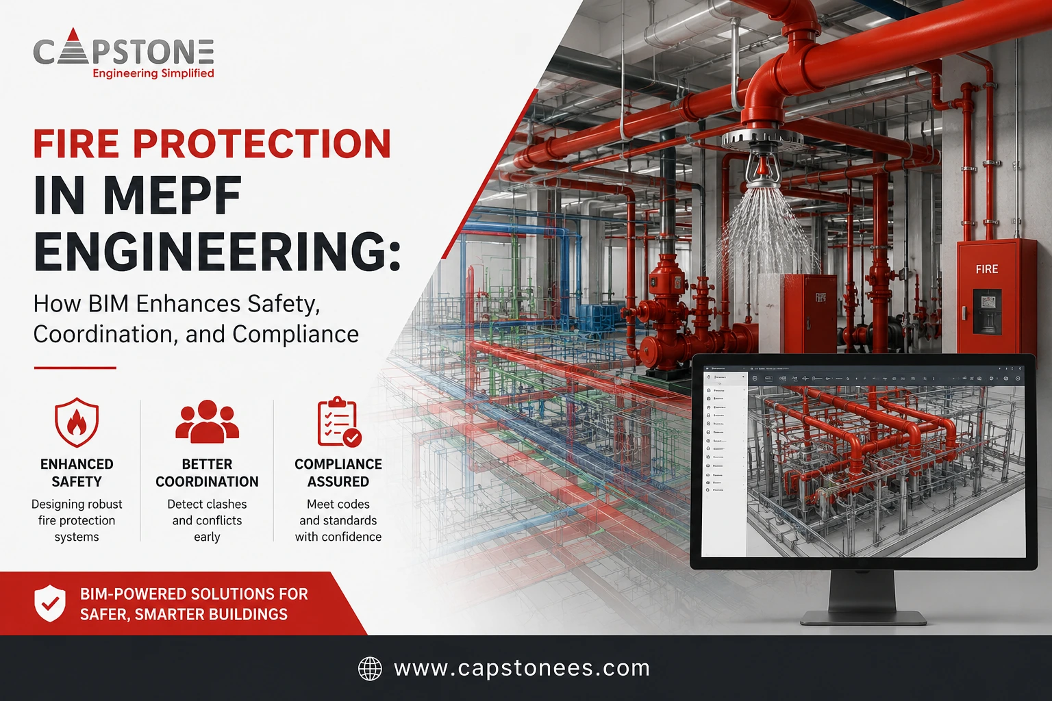 Fire Protection in MEPF Engineering: How BIM Enhances Safety, Coordination, and Compliance